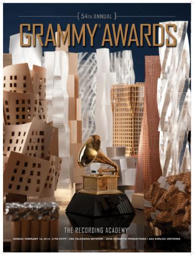 Architect Frank Gehry Creates Official Artwork for the 54th Annual Grammy Awards Frank Gehry