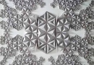 Andres Bardales - 8,6,4,3,2,1.5,1, Mixed media, 36x36 inches - 91x91 cm