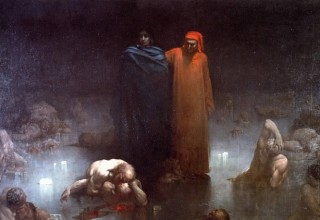 Gustave Doré, Dante and Virgil in the Ninth Circle of Hell, 1861