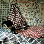 Simon Hantaï dans son atelier 1976 Photo Edouard Boubat